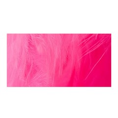 Very Pink Feather Satin Wrap