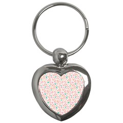 Geometric Abstract Triangles Background Key Chains (heart)  by Simbadda