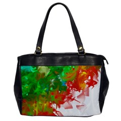 Digitally Painted Messy Paint Background Texture Office Handbags by Simbadda