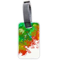 Digitally Painted Messy Paint Background Texture Luggage Tags (two Sides)