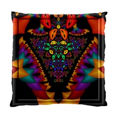 Symmetric Fractal Image In 3d Glass Frame Standard Cushion Case (one Side) by Simbadda