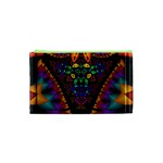 Symmetric Fractal Image In 3d Glass Frame Cosmetic Bag (XS) Front