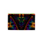 Symmetric Fractal Image In 3d Glass Frame Cosmetic Bag (XS) Back