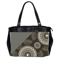 Abstract Mandala Background Pattern Office Handbags (2 Sides)  by Simbadda