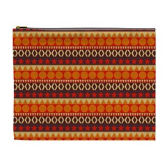 Abstract Lines Seamless Pattern Cosmetic Bag (xl) by Simbadda