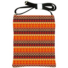 Abstract Lines Seamless Pattern Shoulder Sling Bags by Simbadda