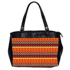 Abstract Lines Seamless Pattern Office Handbags (2 Sides) 