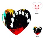 Grunge Abstract In Dark Playing Cards (Heart)  Front