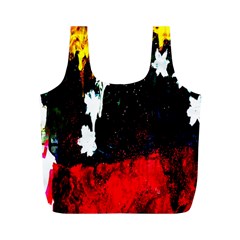 Grunge Abstract In Dark Full Print Recycle Bags (m)  by Simbadda