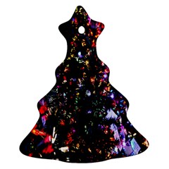 Lit Christmas Trees Prelit Creating A Colorful Pattern Ornament (christmas Tree)  by Simbadda