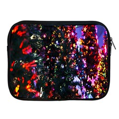 Lit Christmas Trees Prelit Creating A Colorful Pattern Apple Ipad 2/3/4 Zipper Cases by Simbadda