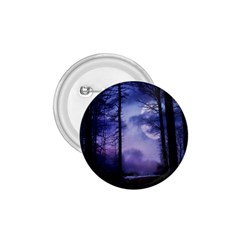 Moonlit A Forest At Night With A Full Moon 1 75  Buttons by Simbadda