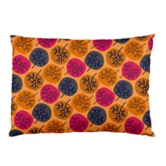 Colorful Trees Background Pattern Pillow Case by Simbadda