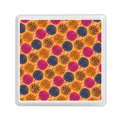 Colorful Trees Background Pattern Memory Card Reader (square)  by Simbadda