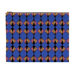 Abstract Lines Seamless Pattern Cosmetic Bag (xl) by Simbadda