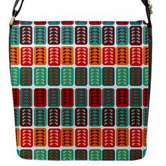 Bricks Abstract Seamless Pattern Flap Messenger Bag (s) by Simbadda