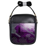 Evil Moon Dark Background With An Abstract Moonlit Landscape Girls Sling Bags Front