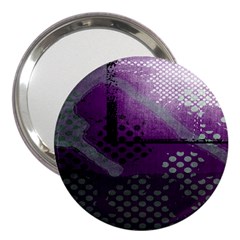 Evil Moon Dark Background With An Abstract Moonlit Landscape 3  Handbag Mirrors by Simbadda