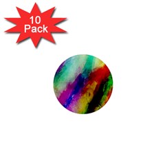 Colorful Abstract Paint Splats Background 1  Mini Magnet (10 Pack)  by Simbadda