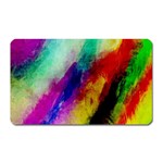 Colorful Abstract Paint Splats Background Magnet (Rectangular) Front