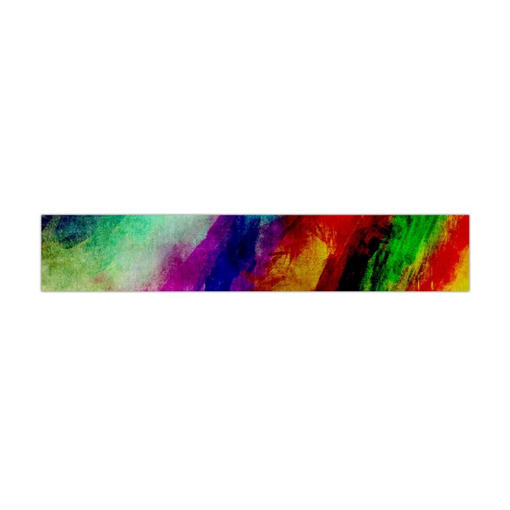 Colorful Abstract Paint Splats Background Flano Scarf (Mini)