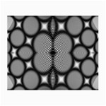 Mirror Of Black And White Fractal Texture Small Glasses Cloth (2-Side) Front