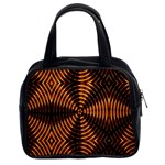 Fractal Pattern Of Fire Color Classic Handbags (2 Sides) Front