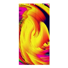 Stormy Yellow Wave Abstract Paintwork Shower Curtain 36  X 72  (stall)  by Simbadda