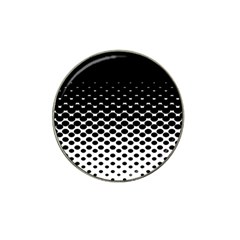 Halftone Gradient Pattern Hat Clip Ball Marker (10 Pack) by Simbadda