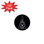 Abstract Pigs Triangle 1  Mini Buttons (100 pack)  Front