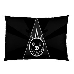 Abstract Pigs Triangle Pillow Case