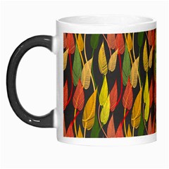 Colorful Leaves Yellow Red Green Grey Rainbow Leaf Morph Mugs