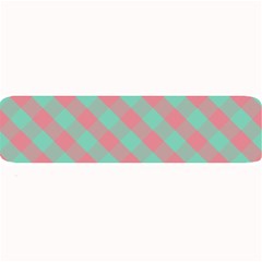 Cross Pink Green Gingham Digital Paper Large Bar Mats