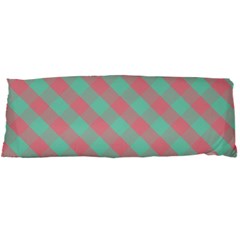 Cross Pink Green Gingham Digital Paper Body Pillow Case Dakimakura (two Sides)