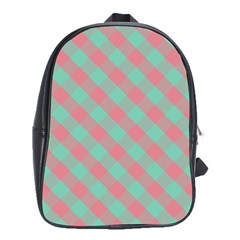 Cross Pink Green Gingham Digital Paper School Bags (xl) 