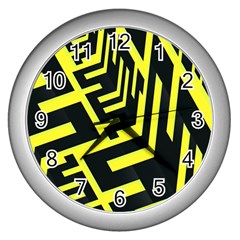 Pattern Abstract Wall Clocks (silver) 