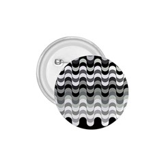 Chevron Wave Triangle Waves Grey Black 1 75  Buttons by Alisyart