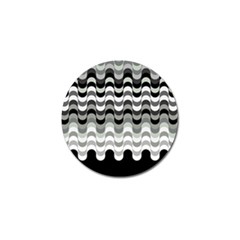 Chevron Wave Triangle Waves Grey Black Golf Ball Marker (4 Pack) by Alisyart