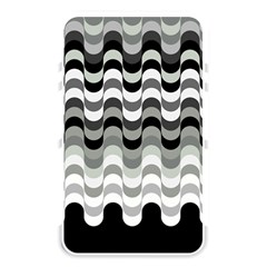 Chevron Wave Triangle Waves Grey Black Memory Card Reader