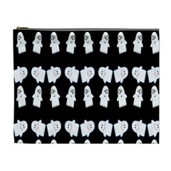 Cute Ghost Pattern Cosmetic Bag (xl) by Simbadda