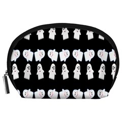 Cute Ghost Pattern Accessory Pouches (large)  by Simbadda