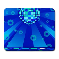 Disco Ball Retina Blue Circle Light Large Mousepads