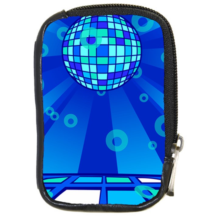 Disco Ball Retina Blue Circle Light Compact Camera Cases