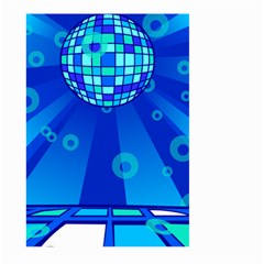 Disco Ball Retina Blue Circle Light Large Garden Flag (two Sides) by Alisyart