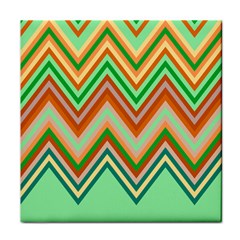 Chevron Wave Color Rainbow Triangle Waves Tile Coasters
