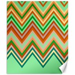 Chevron Wave Color Rainbow Triangle Waves Canvas 8  x 10  8.15 x9.66  Canvas - 1