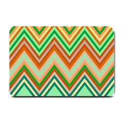 Chevron Wave Color Rainbow Triangle Waves Small Doormat 