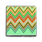 Chevron Wave Color Rainbow Triangle Waves Memory Card Reader (Square) Front