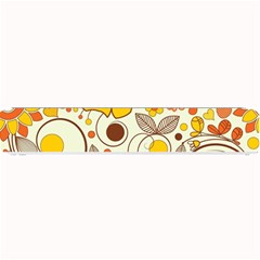 Cute Fall Flower Rose Leaf Star Sunflower Orange Small Bar Mats