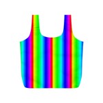 Rainbow Gradient Full Print Recycle Bags (S)  Back
